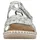 Rieker Pantolette Sommerschuh, Urlaubsschuh, Strandschuh mit floralem Muster grau 39 EU
