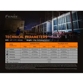 Fenix WT16R LED Taschenlampe 300 Lumen