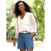 Heine Druckbluse ecru-sand-gestreift 42