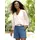 Heine Druckbluse ecru-sand-gestreift 42
