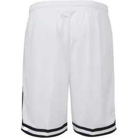 Karl Kani Stoffhose KARL KANI "Karl Kani Herren Signature Mesh Shorts", Herren, Gr. XXL, US-Größen, weiß (weiß, schwarz), 100% Polyester, loose fit, Hosen Stoffhose