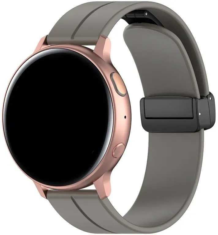 Strap-it Honor Magic Watch 2 Armband Silikon für Honor Magic Watch 2 - Dunkelgrau - Dornschließe