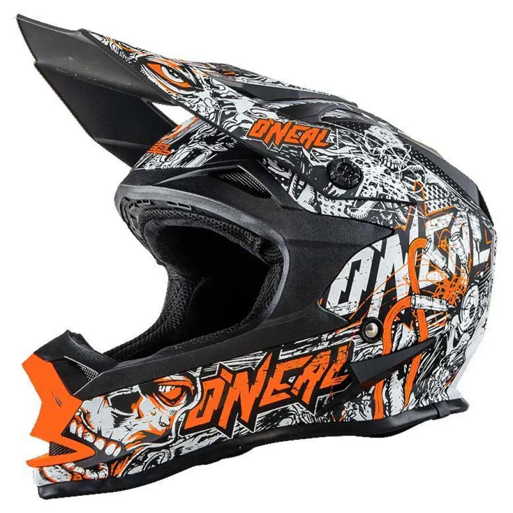 Oneal Spare For Helmet 7series Evo Menace Visier - Matt Black / Neon Orange - One Size