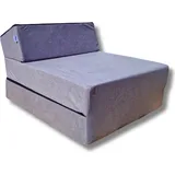 Natalia Spzoo Schlafsessel Klappmatratze Faltmatratze 160x60x12 cm - 1008 - Grau