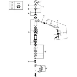 Grohe Eurodisc Cosmopolitan chrom 32257002
