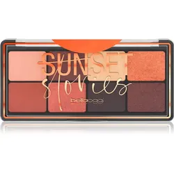 bellaoggi Sunset Stories Palette mit Lidschatten in 8 Farben Farbton Deep Nude 9.5 g