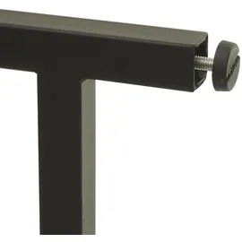 Mendler Schreibtisch mit Regal HWC-K81, Laptoptisch Bürotisch Arbeitstisch, 100x60cm Metall MDF ~ Marmor-Optik weiß