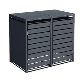 Weka Mülltonnenbox Gary 132 x 80 x 116 cm grau