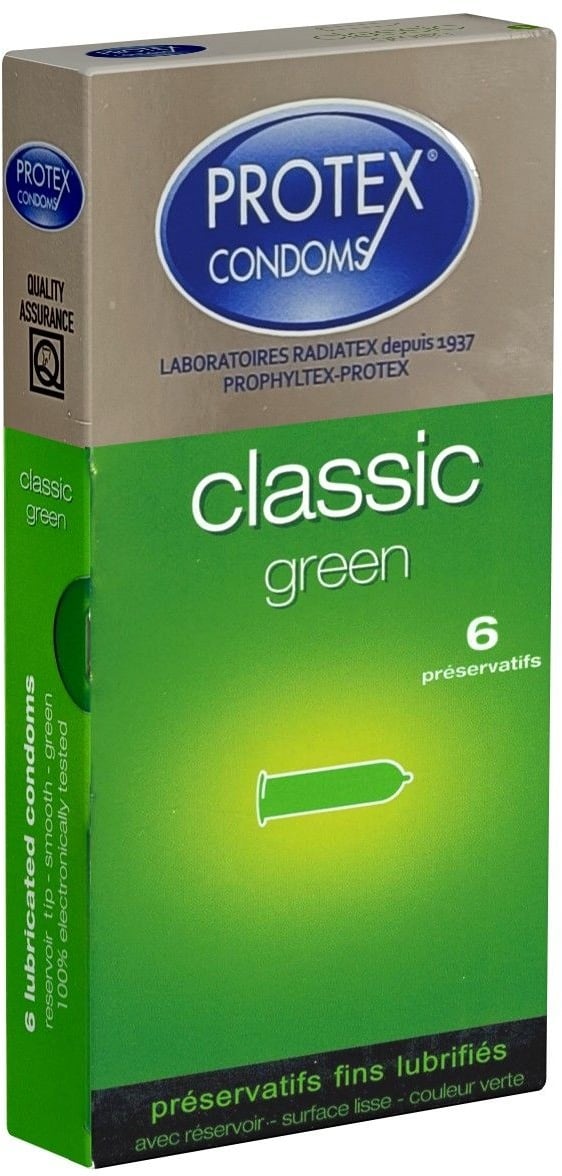 Protex *Classic Green* Kondome 6 St gruen