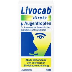 Livocab direkt Augentropfen bei Heuschnupfen und anderen Allergien