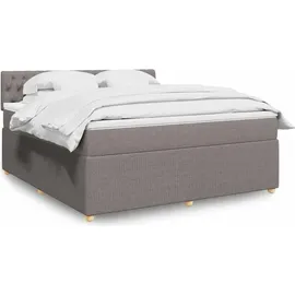 vidaXL Boxspringbett 180 x 200 cm Taupe