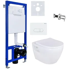 Aloni Hänge Dusch WC Taharet Bidet Toilette Vorwandelement Spülkasten Komplettset