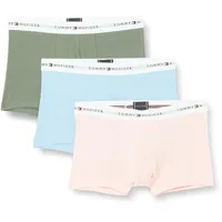 Tommy Hilfiger Herren 3er Pack Boxershorts Trunks Baumwolle mit Stretch, Mehrfarbig (Stonewash Gr/Well Water/Keepsake P), XXL