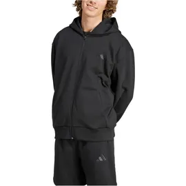 adidas All SZN Fleece Kapuzen-Sweatjacke Herren Kapuzensweat black L