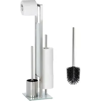 Wenko WC-Bürstengarnitur Rivalta Schwarz/Weiß 2er Set