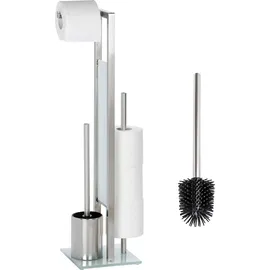 Wenko WC-Bürstengarnitur Rivalta Schwarz/Weiß 2er Set