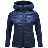 Peak Performance Damen Helium Down Hybrid Hoodie Jacke, blue shadow, XL