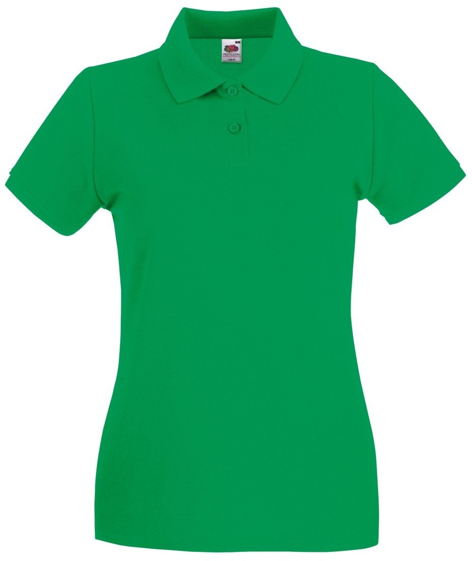 Fruit of the Loom Premium Polo Lady-Fit - Farbe: Kelly Green - Größe: XS