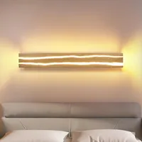 ZMH Wandlampe LED Wandleuchte Innen - Holz Modern Flurlampe