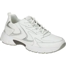 Gabor Sneaker Low Weiß/Silber Damen 38