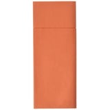 Alvotex Airlaid 50 Besteckservietten Bestecktaschen, Stoffähnlich, hochwertige Einwegserviette, Orange, 32X40 cm