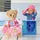 BABY BORN Puppenkleidung Reiseoutfit Rosa/Weiß (43cm)