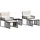 vidaXL Gartenlounge Set 11-tlg. Schwarz
