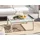 Beliani Garten Beistelltisch 69 x 69 x 32 cm Beige