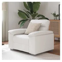 vidaXL Sessel vidaXL Kunstleder 54,3 x 84 x 77,9 cm Weiß schmutzabweisend