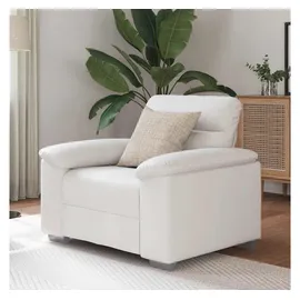 vidaXL Sessel vidaXL Kunstleder 54,3 x 84 x 77,9 cm Weiß schmutzabweisend