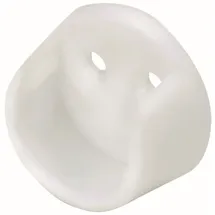 Hettich Schrankrohrlager für runde Schrankrohre Ø 20 mm, weiß