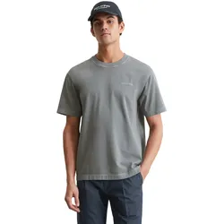 T-Shirt MARC O'POLO, Herren, Gr. M, berlin breeze, Jersey, Obermaterial: 100% Baumwolle, casual, relaxed fit, Rundhals, Kurzarm, Shirts, mit leicht unregelmäßiger Farbgebung