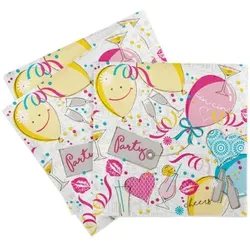 Sovie HOME Serviette Ballons aus Linclass® Airlaid 40 x 40 cm, 12 Stück Geburtstag Ballons Party Feier