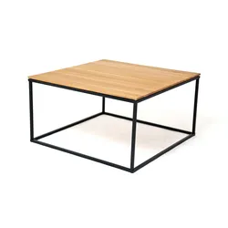 Concept Genu I Couchtisch Eiche - Schwarz