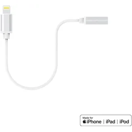 Xlayer Lightning auf 3,5 mm Klinkenadapter Weiß
