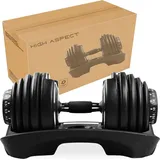 Verstellbare Hantel 2 bis 24 kg - Dumbell - Verstellbare Smart Hanteln - Gewichtsset Home Gym - Einstellbare Hanteln von 2,5 kg bis 24 kg - Hantelset