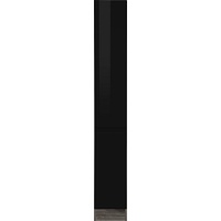 Kochstation Apothekerschrank »KS-Virginia«, 200 cm hoch 30 cm breit, 2 Auszüge mit 5 Ablagen, griffloses Design, schwarz
