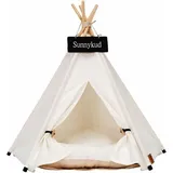 Hundezelt, Tipi Für Haustiere, Mit Abnehmbarem, Waschbarem Kissen, Zelte Sweet House, Spielzelt Für Hunde, 50 X 50 X 60 Cm - Ahlsen