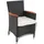 vidaXL Polyrattan Set 5-tlg. schwarz/creme