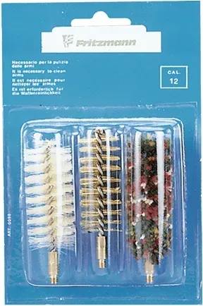 Bürstenpackung 3-teilig mit Messingbürste Kal. 20