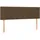 vidaXL Boxspringbett mit Matratze Dunkelbraun 140x200 cm Stoff