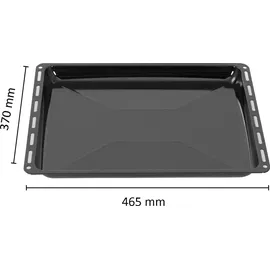 ICQN Backblech 2er Set 46,5 × 37 × 3 cm, Kompatibel mit Siemens, Bosch, Beko, Constructa, Neff & Amica, Emaillierte Backbleche für Backofen & Herd