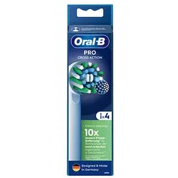 4 Oral-B PRO Cross Action weiß Zahnbürstenaufsätze