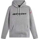 Alpinestars Hoodie Melange Grau/Rot/Schwarz M