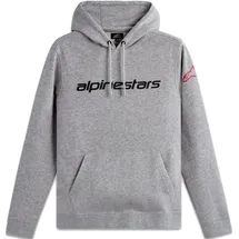 Alpinestars Hoodie Melange Grau/Rot/Schwarz M