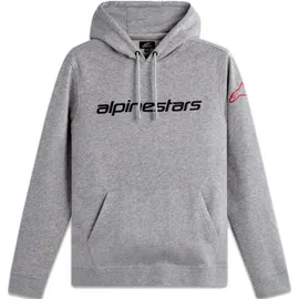 Alpinestars Hoodie Melange Grau/Rot/Schwarz M