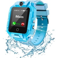 LiveGo Smartwatch für Kinder, Handyuhr mit GPS-Tracker, 4G-Video und Telefonanruf mit 360°-Drehung, GPS-Uhr für 4–12 Geburtstagsgeschenke (blau)