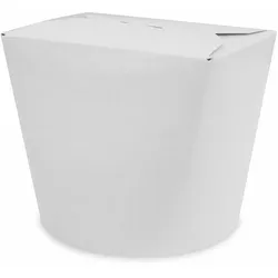 VEPATIM 250x Food Boxen Take Away Boxen aus Vollpappe beschichtet weiß 750 ml