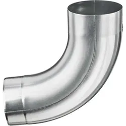 Zink-Rohrbogen 85°, 100mm, mit Einzug