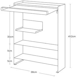 Yamazaki Gewürzregal Tower 38 x 49 x 16 cm Weiß